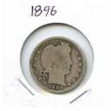 1896 Barber Silver Quarter