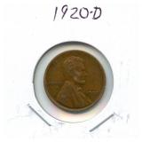 1920-D Lincoln Cent