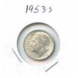 1953-S Roosevelt Silver Dime