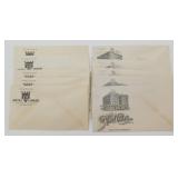 10 Vintage Envelopes - 5 Hotel Carlton, 5 Hotel