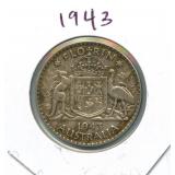 1943 Australia Silver Florin