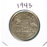 1943-S Australia Silver Florin