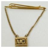 Excellent Marked VG Tie Clasp - .025 Gold