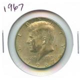1967 Kennedy 40% Silver Half Dollar
