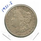 1921-S Morgan Silver Dollar