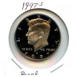1997-S Proof Kennedy Half Dollar