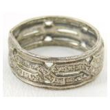 Sterling Infinity Open Design Band Ring Size