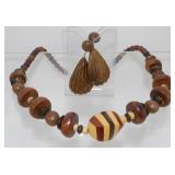 Wooden Earring and Necklace Set