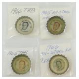 4 Vintage 1965 & 1966 Bill Brown Tab and Coke