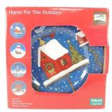 * Sakura Home for the Holidays 4-Plate Stoneware