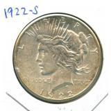 1922 Peace Silver Dollar