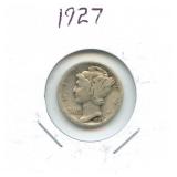 1927 Mercury Silver Dime