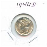 1944-D Mercury Silver Dime