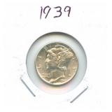 1939 Mercury Silver Dime