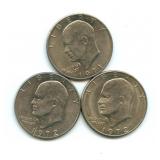 Group of 3 Eisenhower Dollars