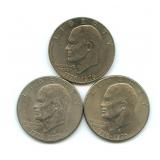Group of 3 Eisenhower Dollars