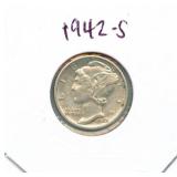 1942-S Mercury Silver Dime