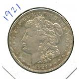 1921 Morgan Silver Dollar