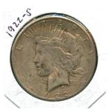 1922-S Peace Silver Dollar