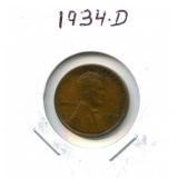 1934-D Lincoln Wheat Cent