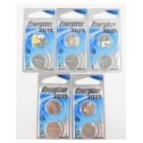 Lot of 10 Brand New CR2025 Lithium Batteries