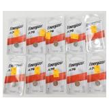 Lot of 10 Brand New Energizer A76 Batteries