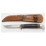 Vintage Western USA Bird Knife & Sheath