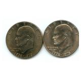 Bicentennial 1776-1976 P & D Eisenhower Dollar