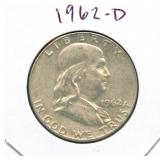 1962-D Franklin Silver Half Dollar