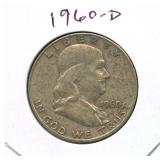 1960-D Franklin Silver Half Dollar