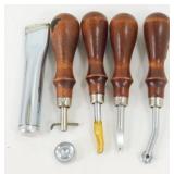 Group of Leatherworking Tools
