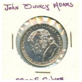 John Quincy Adams Commemorative Silver Proof Coin