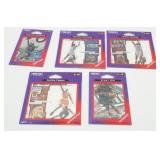 5 NOS Vintage NBA Magnets - Pippen, Barkley and