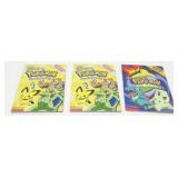 3 Vintage Pokemon Handbooks: 2000 and 2001 - Nice