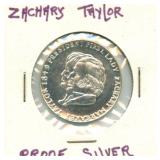 Zachary Taylor Commemorative Silver Proof Coin