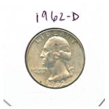1962-D Washington Silver Quarter