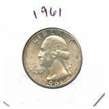 1961 Washington Silver Quarter