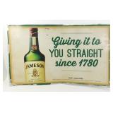 ** Jameson Whiskey Metal Sign - 36" x 22"