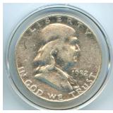 1952-D Franklin Silver Half Dollar