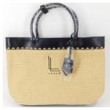 New w/ Tags Milan Woven Tote Bag: Fabric Lined -