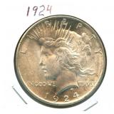 1924 Peace Silver Dollar