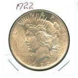1922 Peace Silver Dollar