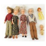Group of 6 Assorted Vintage Dolls
