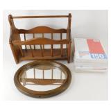 * Magazine Rack, Mirror & Loose Leaf Paper