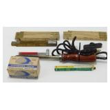 Vintage Measuring Sticks and Other Carpentry