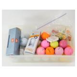 Golf Balls (2 New), Tees and Stroke Counter