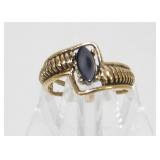 14KGE Black Onyx Ring - 2.73 grams Total Weight,