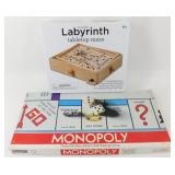 * Pair of Board Games - Labyrinth Tabletop Maza &