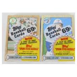 2 Sealed Cello Packs 1989 Topps Baseball Cards -
