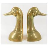 Brass Duck Bookends